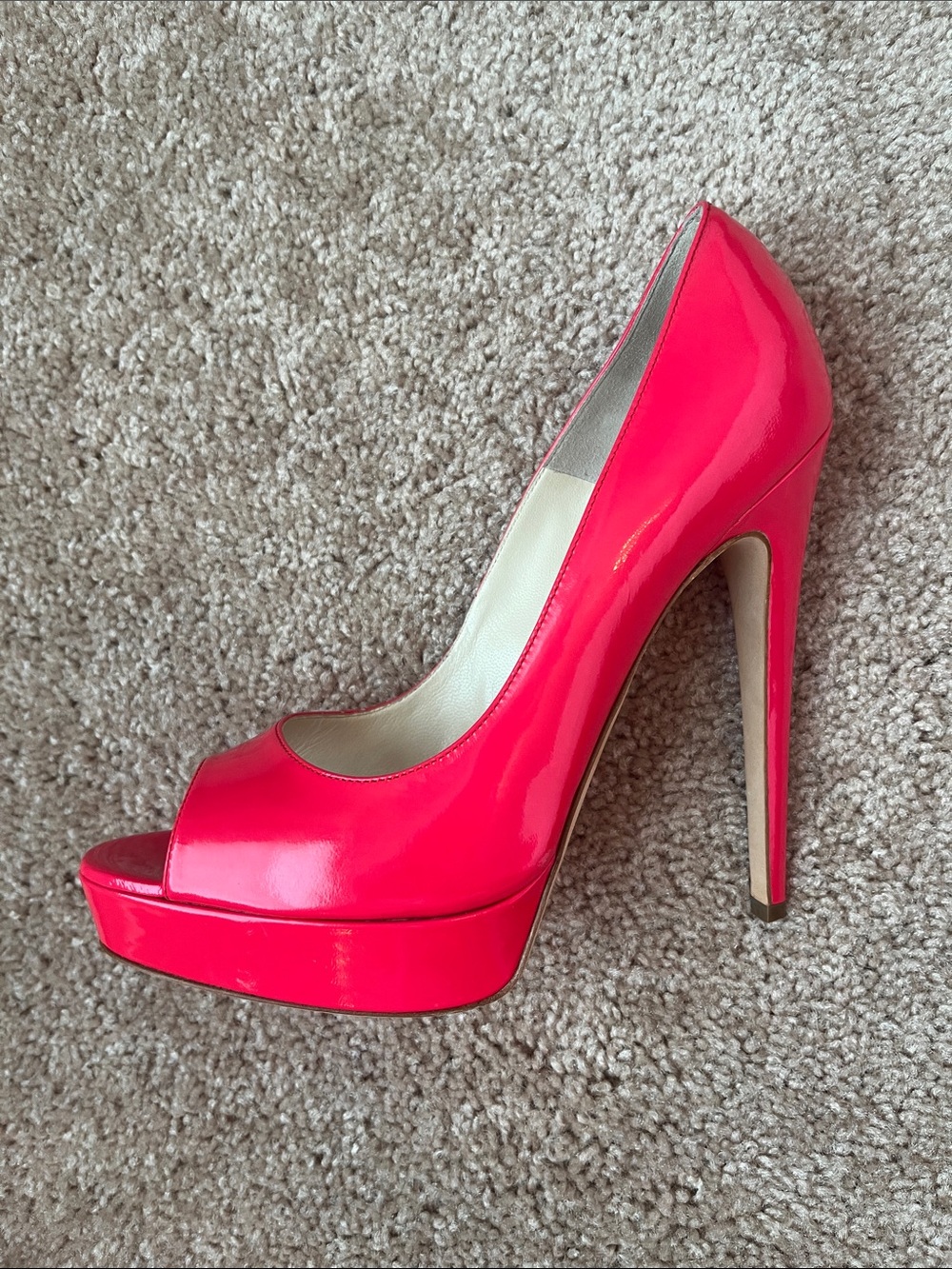 Brian Atwood Platform Peep Toe Stilettos